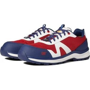 CAT Quake Women's Sise 7 CT ASTM Comp Safety Toe Work Sneakers Shoes Red/Blue